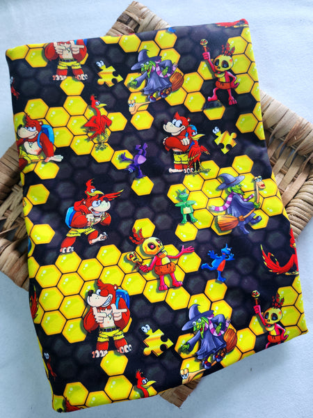 Tuque à pompom - Banjo et oiseau