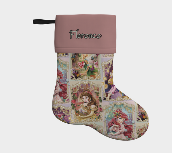 Bas de Noël - Princesses encadrées