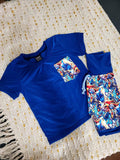 Ensemble T-shirt & short Evo - Grandeur & Tissu au choix