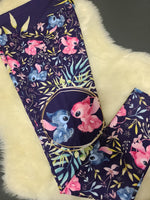 Leggings - Petit Alien Floral et sa copine